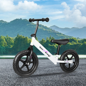 BoPeep Kids Balance Bike Ride On Toys White-1973193920934449158
