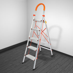 Traderight 5 Step Ladder Folding Aluminium-1973193887707172870