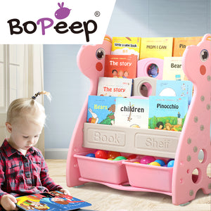 BoPeep Kids Bookshelf Bookcase Magazine Pink-1973194042183389190