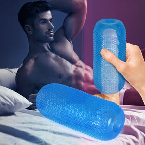 Urway Masturbator Masturbation Cup Double Blue-1975420414771466246