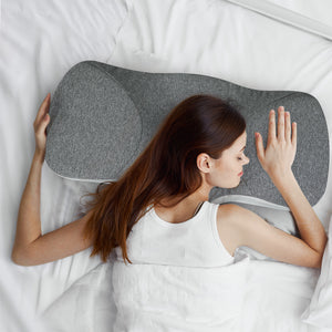 Dreamz Memory Foam Pillow Pillowcase Supprt Grey Rebound-1996005453598953478