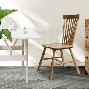 Levede 4x Dining Chairs Kitchen Windor Oak-1996005469013020678
