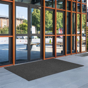 Marlow Extra Large Floor Rug Outdoor 90cm x 305cm Grey-1996005441397723142