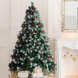 SANTACO Christmas Tree Snow Flocked 2.1M-1973193457962979334