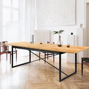 Levede Dining Table Extendable Rectangle Kitchen-1996005365761839111