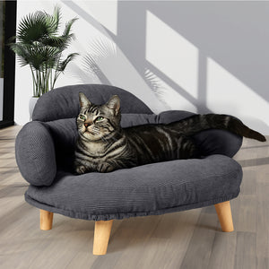 Pawz Elevated Pet Dog Cat Sofa Bed Couch XL Size Grey-1996005432522575878
