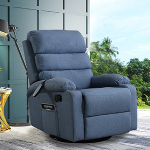 Levede Massage Chair Recliner Chairs Blue-1986665850157010950