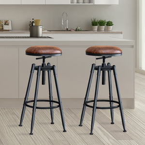 Levede 2x Industrial Bar Stools Kitchen-1973194045211676679