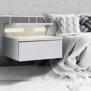 Levede 2x Bedside Tables Side Table White-1975420463836434438