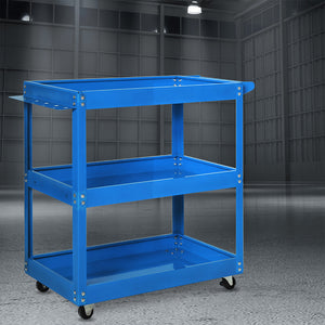 Traderight Tool Cart Trolley Toolbox Blue-1973193887073832967