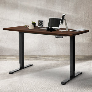 Levede Motorised Standing Desk Adjustable 120cm Walnut 800x 1.5MM-1973193821420392455