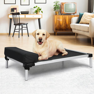 PaWz Pet Trampoline Aluminium Frame L Black Large-1975420397562236935