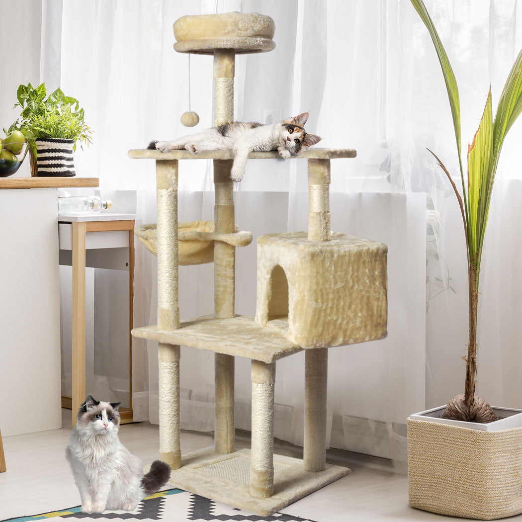 pawz-cat-tree-toy-scratching-post-scratcher-beige-1973193908578029575