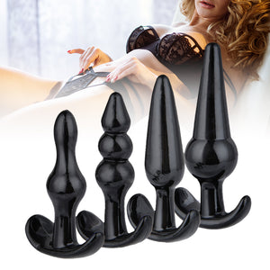 Urway 4 Pack Anal Butt Plug Ass Bum Black-1973193732761194502