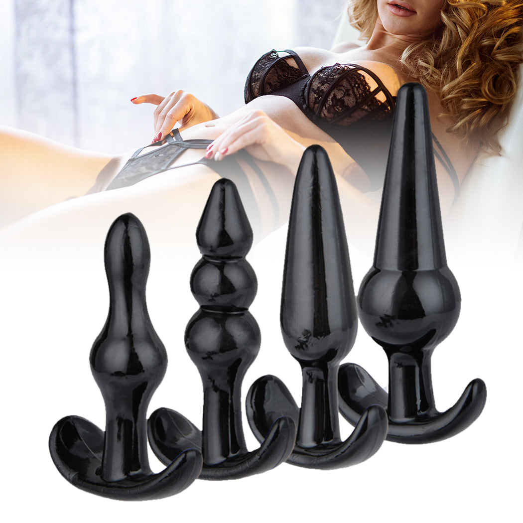 urway-4-pack-anal-butt-plug-ass-bum-black-1973193732761194502