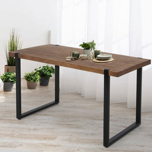 Levede Dining Table Industrial Wooden-1975420493397889031