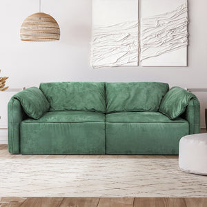 Levede Sofa Floor Couch 3-Seater Leathaire-1996005374066561031