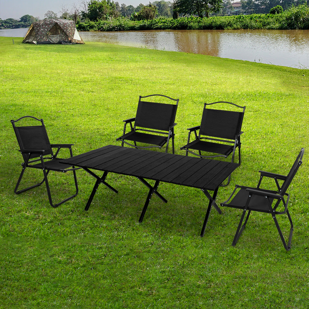 levede-folding-camping-table-chair-set-black-1973194001569943559