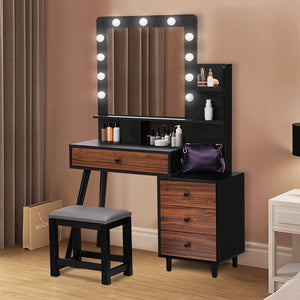 Levede Dressing Table Stool Set-1996005423320272903