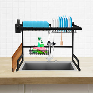 TOQUE Dish Drying Rack Over Sink Steel 65 CM-1973193927523700743