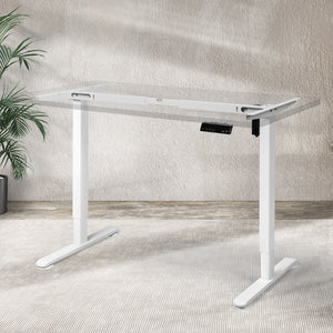 Levede Motorised Standing Desk Frame White Single Motor-1975420504605069319