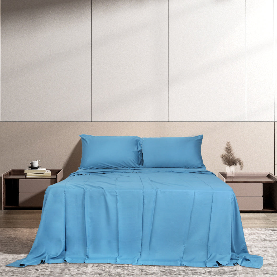 dreamz-4pcs-double-size-100-bamboo-bed-sheet-set-in-blue-colour-1973194025158709255