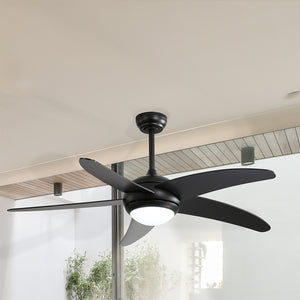 Spector 52'' Ceiling Fan LED Light DC Black-1973193856568659975