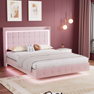 Levede Double Floating Bed Frame-1996005390348849159