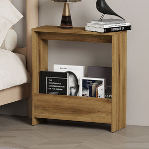 Levede Side Table with Magazine Rack Small End Table-1996005538676215815