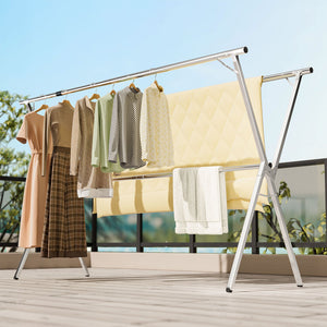 Levede Adjustable Clothes Drying Airer Foldable 150-240cm-1996005488243904519