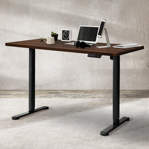 Levede Motorised Standing Desk Adjustable 140cm Walnut 1000x 1MM-1975420506433785863