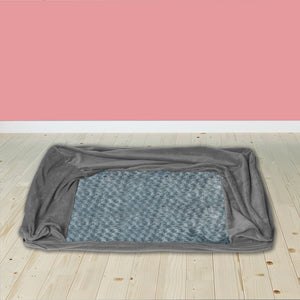 PaWz Pet Bed Sofa Dog Bedding Soft Warm L Cover Grey Cover Large-1975420445524103175