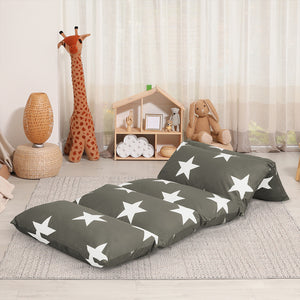 Dreamz Foldable Mattress Kids Pillow Dark grey Large-1975420443414368263