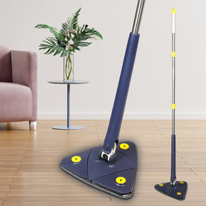 Cleanflo Cleaning Mop Dry Wet Triangle Blue-1973194088543031303
