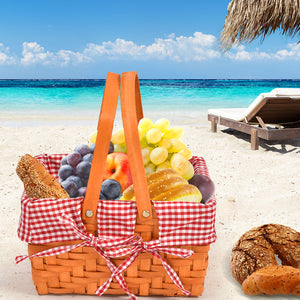 Picnic Basket Outdoor Baskets Deluxe-1973193795688337414