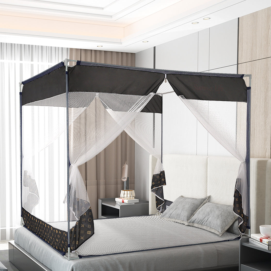 dreamz-mosquito-bed-nets-foldable-canopy-square-grey-1973193962177040391