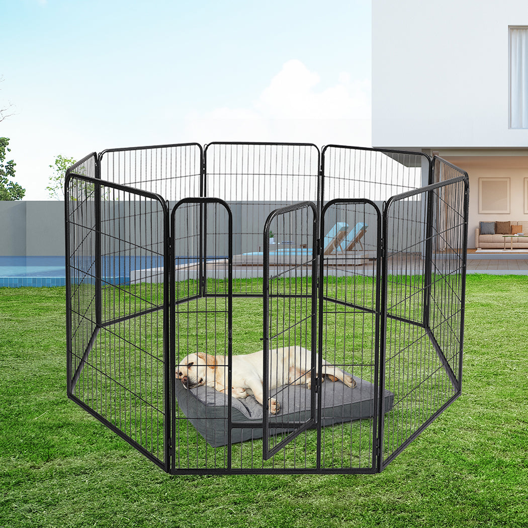 pawz-8-panel-pet-dog-playpen-puppy-exercise-black-2-5kg-mackerel-lamb-1975420507880820743