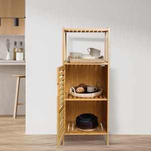 Levede  Bathroom Bamboo Storage Cabinet Natural-1996005370551734278