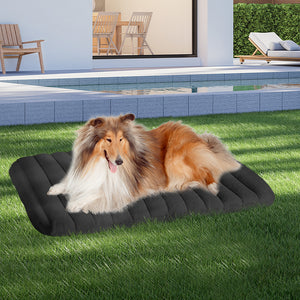Pawz XL Size Orthopedic Dog Bed with Sherpa Plush Removable Cover in Grey-1996005459101880327