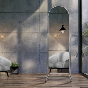 Yezi 165CM Movable Arch Full Length Mirror-1996005395386208263