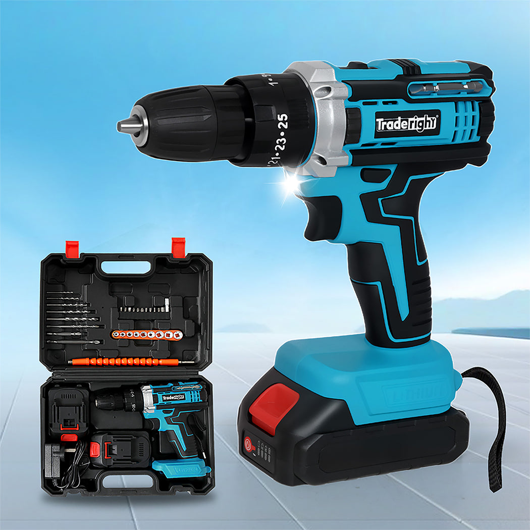 traderight-21v-cordless-drill-driver-set-2-2-0ah-battery-1996005587032346631