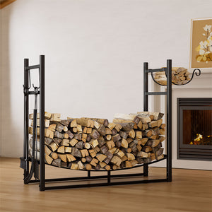 Moyasu Firewood Rack Fireplace Tool Log Holder-1996005450516140038