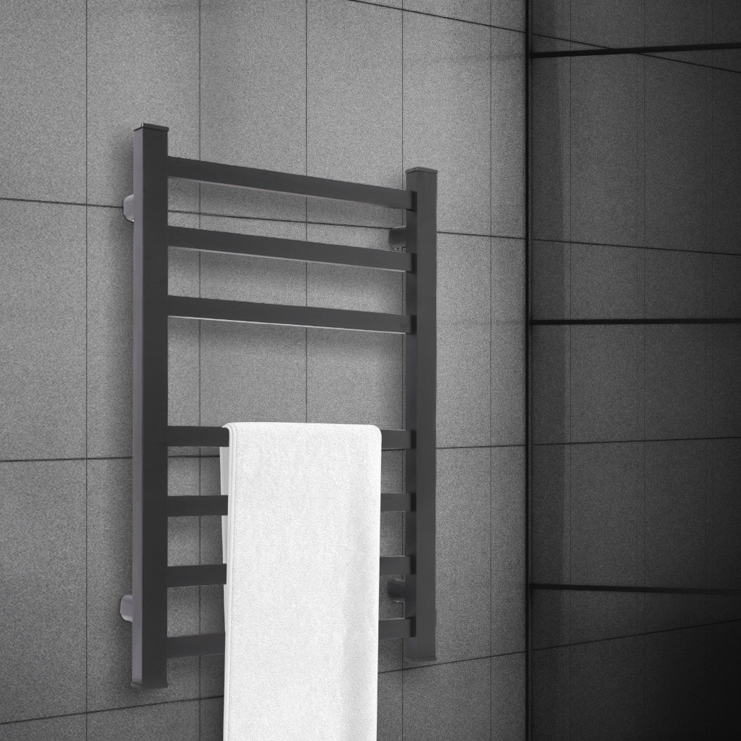 heated-towel-rail-warmer-rack-wall-mounted-black-1973193892169912327
