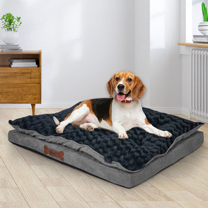 Dog Calming Bed Warm Soft Plush Comfy S Grey Small-1973193641186955271
