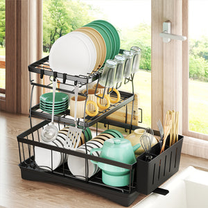 Toque Dish Drying Rack Plate Drainer Cup Holder-1996005462444740615
