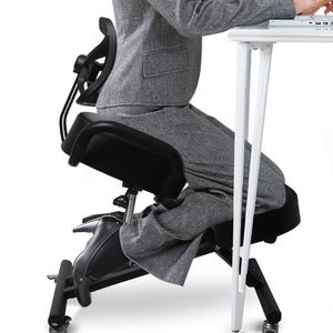 Levede Kneeling Chair Office Ergonomic Black-1973193817205116934