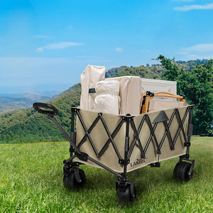 Lambu Folding Wagon Cart Khaki-1996005422775013383