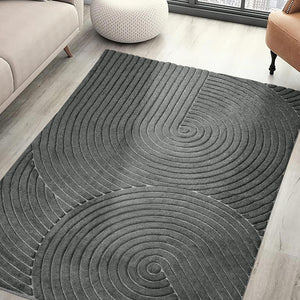 Marlow Floor Rug Soft Polyester Carpet Non Slip Plush Shaggy Rugs Geometric-1996005379804368903