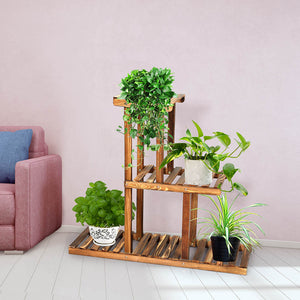 Levede 3-Tier Plant Stand Wood Wooden-1973193780454625287