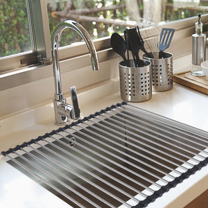 TOQUE Stainless Steel Dish Drying Rack-1973193932091297799